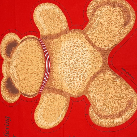 2 VINTAGE Cut/Sew Panels Hallmark Christmas Bear Pillow & BOZO Clown Hand Puppet - Picture 3 of 11